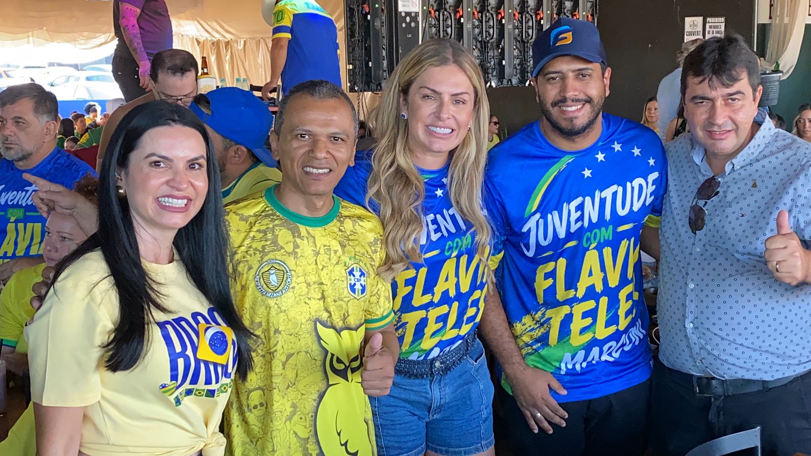 Região Noroeste reúne Jadiel da Bronca e Flávia Teles em encontro durante jogo da Copa